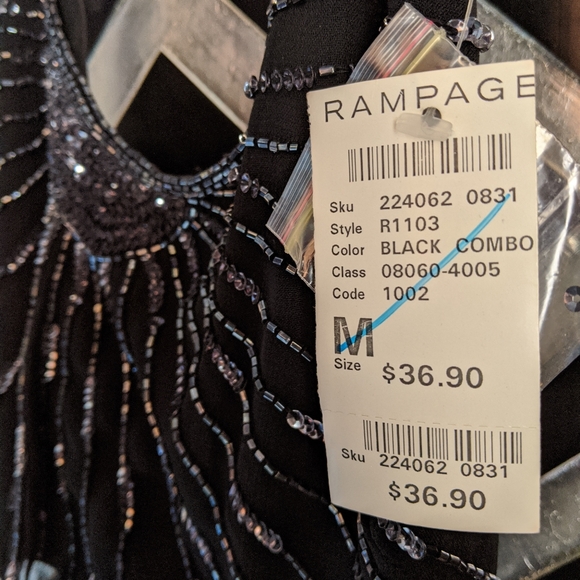 NWT Beaded Halter Wrap Top - Picture 4 of 16